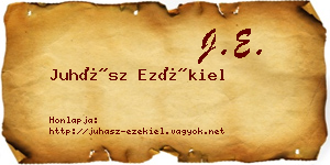 Juhász Ezékiel névjegykártya
